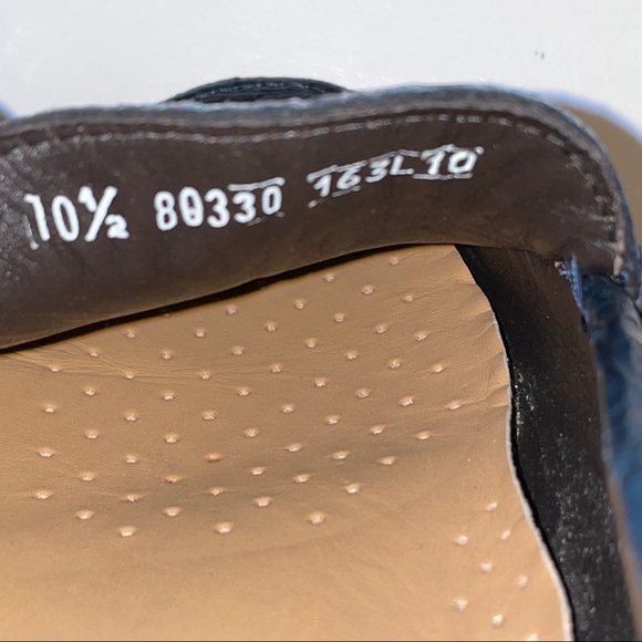 a. testoni Rare Navy Blue Crocodile Penny Loafers - Picture 16 of 17